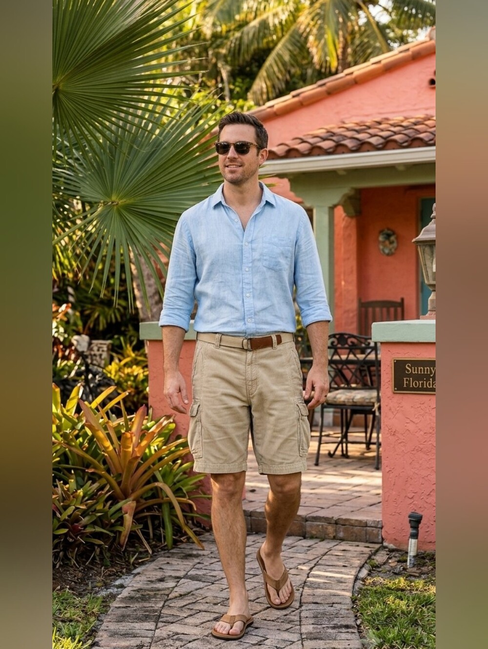 Tommy Bahama Khaki Cargo Shorts - Neutral Tan